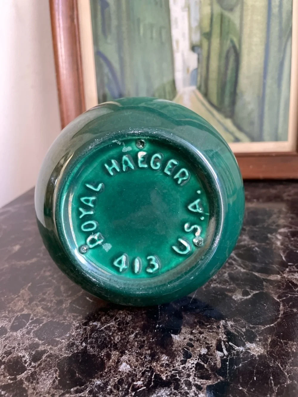 VTG MCM Royal Haeger Pottery Asymmetrical Atomic Vase #413